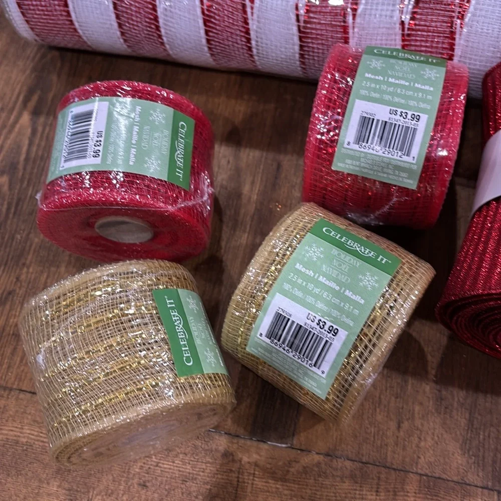 Christmas/Holiday wreath making supplies/mesh